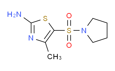 CAS No. 1342605-20-2, 4-Methyl-5-(pyrrolidin-1-ylsulfonyl)thiazol-2-amine