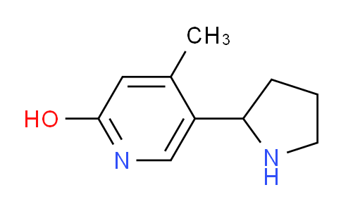 CAS No. 1270425-24-5, 4-Methyl-5-(pyrrolidin-2-yl)pyridin-2-ol