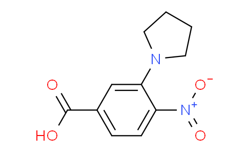 CAS No. 1380099-54-6, 4-Nitro-3-(pyrrolidin-1-yl)benzoic acid
