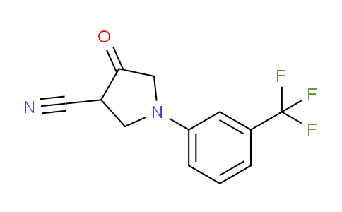 CAS No. 1312136-83-6, 4-Oxo-1-(3-(trifluoromethyl)phenyl)pyrrolidine-3-carbonitrile