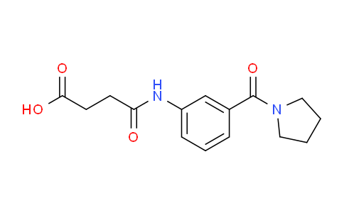 CAS No. 1003683-04-2, 4-Oxo-4-((3-(pyrrolidine-1-carbonyl)phenyl)amino)butanoic acid