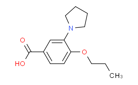 CAS No. 946783-42-2, 4-Propoxy-3-(pyrrolidin-1-yl)benzoic acid