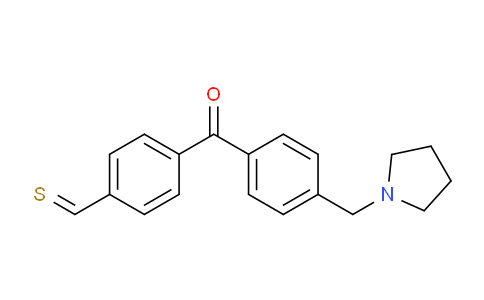 CAS No. 898776-23-3, 4-Pyrrolidinomethyl-4'-thiomethylbenzophenone