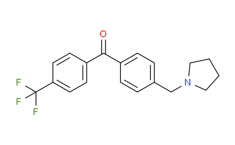 CAS No. 898776-69-7, 4-Pyrrolidinomethyl-4'-trifluoromethylbenzophenone