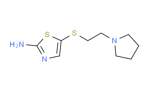 CAS No. 1042777-99-0, 5-(2-(Pyrrolidin-1-yl)ethylthio)thiazol-2-amine