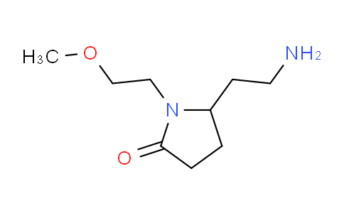 CAS No. 1263095-67-5, 5-(2-Aminoethyl)-1-(2-methoxyethyl)pyrrolidin-2-one