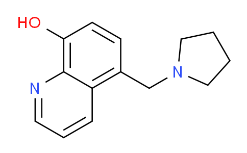 CAS No. 41455-82-7, 5-(Pyrrolidin-1-ylmethyl)quinolin-8-ol