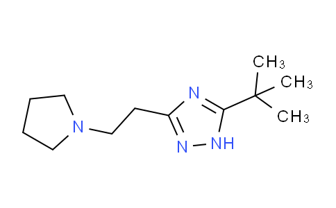 CAS No. 1279211-79-8, 5-(tert-Butyl)-3-(2-(pyrrolidin-1-yl)ethyl)-1H-1,2,4-triazole