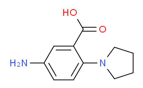 CAS No. 16089-46-6, 5-Amino-2-(Pyrrolidin-1-yl)benzoic acid