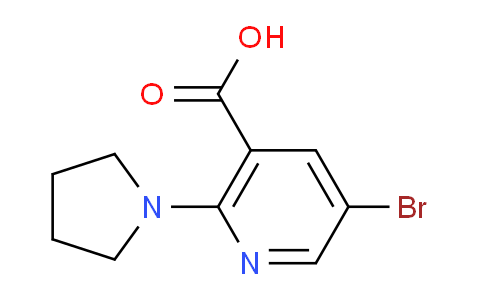 CAS No. 742100-67-0, 5-Bromo-2-(pyrrolidin-1-yl)nicotinic acid