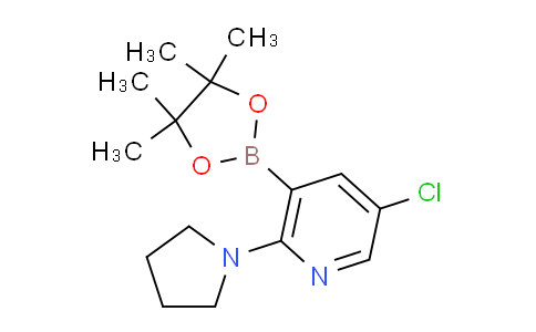 CAS No. 2096994-83-9, 5-Chloro-2-(pyrrolidin-1-yl)-3-(4,4,5,5-tetramethyl-1,3,2-dioxaborolan-2-yl)pyridine
