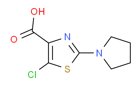 CAS No. 1403565-61-6, 5-Chloro-2-(pyrrolidin-1-yl)thiazole-4-carboxylic acid
