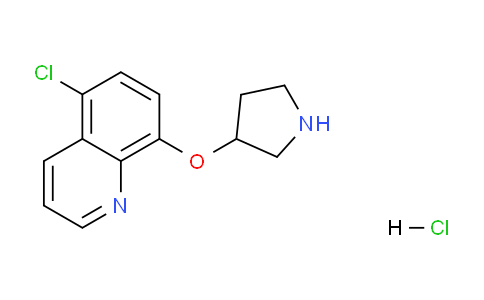 CAS No. 1220028-30-7, 5-Chloro-8-(pyrrolidin-3-yloxy)quinoline hydrochloride