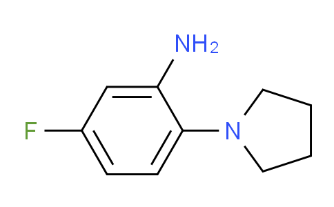 CAS No. 869942-11-0, 5-Fluoro-2-(pyrrolidin-1-yl)aniline