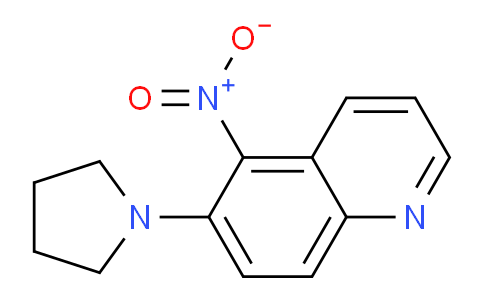 CAS No. 19979-54-5, 5-Nitro-6-(pyrrolidin-1-yl)quinoline