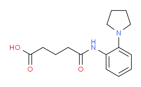 CAS No. 436088-74-3, 5-Oxo-5-((2-(pyrrolidin-1-yl)phenyl)amino)pentanoic acid