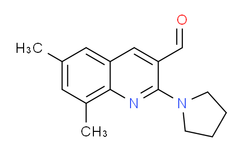 CAS No. 436088-26-5, 6,8-Dimethyl-2-(pyrrolidin-1-yl)quinoline-3-carbaldehyde