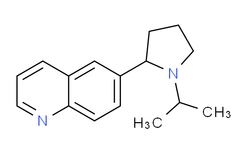 CAS No. 1355182-70-5, 6-(1-Isopropylpyrrolidin-2-yl)quinoline