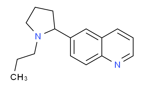 CAS No. 1355208-02-4, 6-(1-Propylpyrrolidin-2-yl)quinoline