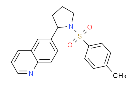 CAS No. 1355201-48-7, 6-(1-Tosylpyrrolidin-2-yl)quinoline