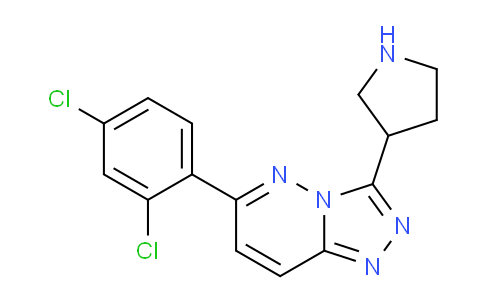 CAS No. 1706428-48-9, 6-(2,4-Dichlorophenyl)-3-(pyrrolidin-3-yl)-[1,2,4]triazolo[4,3-b]pyridazine