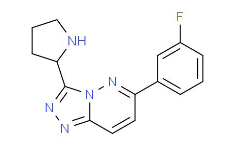 CAS No. 1707567-13-2, 6-(3-Fluorophenyl)-3-(pyrrolidin-2-yl)-[1,2,4]triazolo[4,3-b]pyridazine