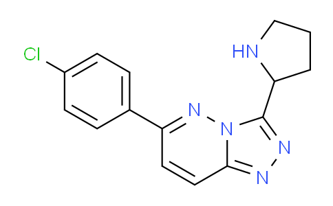 CAS No. 1706451-09-3, 6-(4-Chlorophenyl)-3-(pyrrolidin-2-yl)-[1,2,4]triazolo[4,3-b]pyridazine