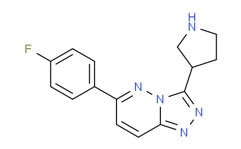 CAS No. 1706432-89-4, 6-(4-Fluorophenyl)-3-(pyrrolidin-3-yl)-[1,2,4]triazolo[4,3-b]pyridazine