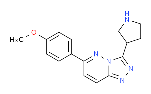 CAS No. 1706458-85-6, 6-(4-Methoxyphenyl)-3-(pyrrolidin-3-yl)-[1,2,4]triazolo[4,3-b]pyridazine
