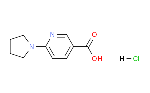 CAS No. 1251923-92-8, 6-(Pyrrolidin-1-yl)nicotinic acid hydrochloride
