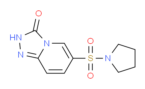 CAS No. 1291836-94-6, 6-(Pyrrolidin-1-ylsulfonyl)-[1,2,4]triazolo[4,3-a]pyridin-3(2H)-one