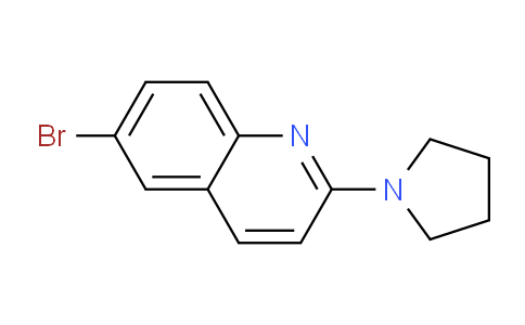 CAS No. 864866-59-1, 6-Bromo-2-(pyrrolidin-1-yl)quinoline