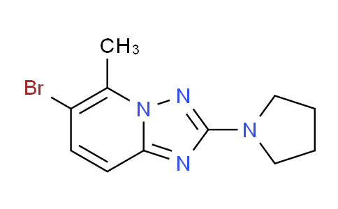 CAS No. 1823259-61-5, 6-Bromo-5-methyl-2-(pyrrolidin-1-yl)-[1,2,4]triazolo[1,5-a]pyridine
