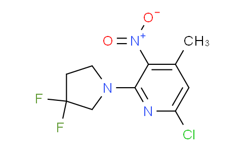 CAS No. 1956309-94-6, 6-Chloro-2-(3,3-difluoropyrrolidin-1-yl)-4-methyl-3-nitropyridine
