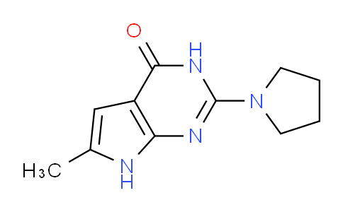 CAS No. 1263211-35-3, 6-Methyl-2-(pyrrolidin-1-yl)-3H-pyrrolo[2,3-d]pyrimidin-4(7H)-one