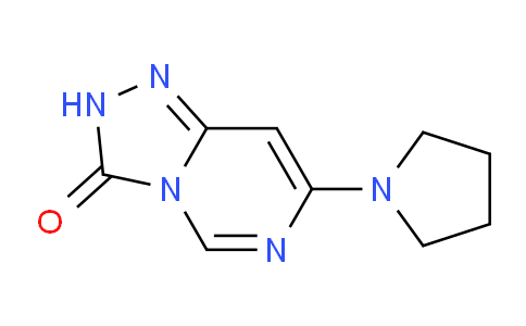 CAS No. 1707571-53-6, 7-(Pyrrolidin-1-yl)-[1,2,4]triazolo[4,3-c]pyrimidin-3(2H)-one