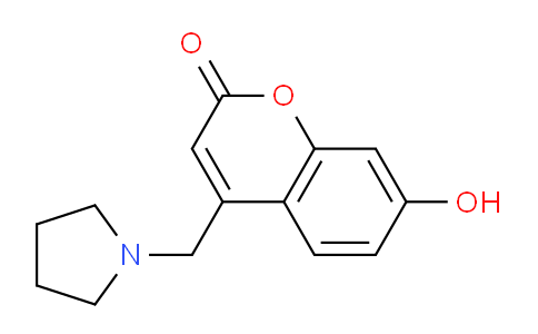 CAS No. 1353878-28-0, 7-Hydroxy-4-(pyrrolidin-1-ylmethyl)-2H-chromen-2-one