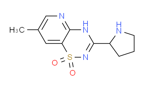 CAS No. 1956382-17-4, 7-Methyl-3-(pyrrolidin-2-yl)-4H-pyrido[2,3-e][1,2,4]thiadiazine 1,1-dioxide