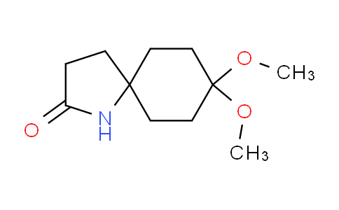 CAS No. 749861-31-2, 8,8-Dimethoxy-1-azaspiro[4.5]decan-2-one