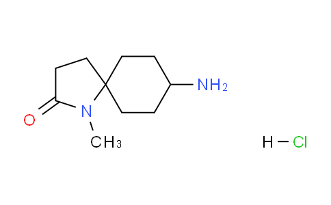 CAS No. 1956331-93-3, 8-Amino-1-methyl-1-azaspiro[4.5]decan-2-one hydrochloride