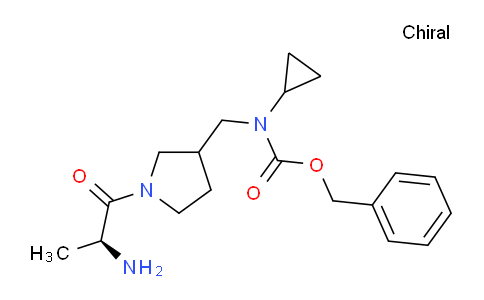 CAS No. 1354029-51-8, Benzyl ((1-((S)-2-aminopropanoyl)pyrrolidin-3-yl)methyl)(cyclopropyl)carbamate