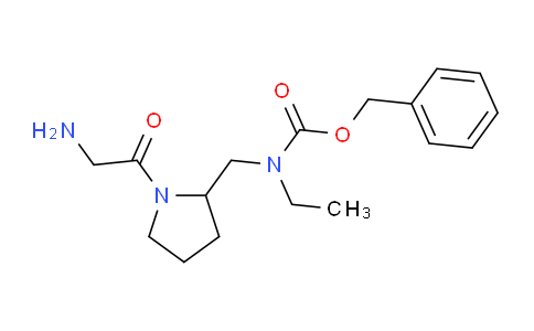 CAS No. 1353986-09-0, Benzyl ((1-(2-aminoacetyl)pyrrolidin-2-yl)methyl)(ethyl)carbamate