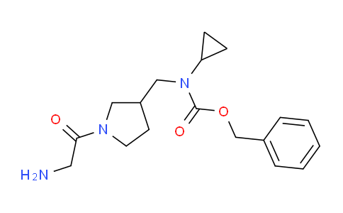 CAS No. 1353957-56-8, Benzyl ((1-(2-aminoacetyl)pyrrolidin-3-yl)methyl)(cyclopropyl)carbamate