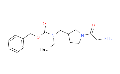 CAS No. 1353972-01-6, Benzyl ((1-(2-aminoacetyl)pyrrolidin-3-yl)methyl)(ethyl)carbamate