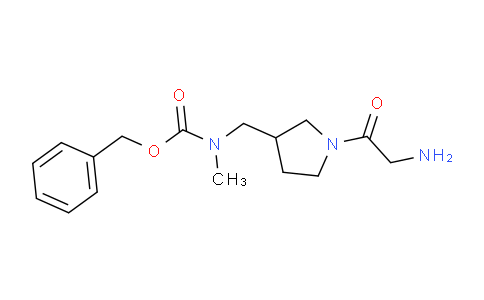 CAS No. 1353982-48-5, Benzyl ((1-(2-aminoacetyl)pyrrolidin-3-yl)methyl)(methyl)carbamate