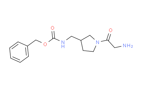 MC667625 | 1353987-67-3 | Benzyl ((1-(2-aminoacetyl)pyrrolidin-3-yl)methyl)carbamate