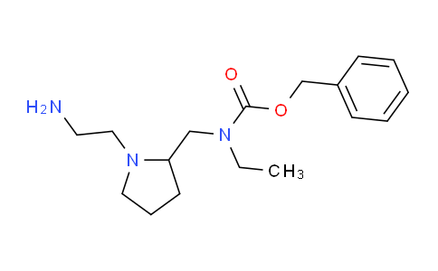 CAS No. 1353953-69-1, Benzyl ((1-(2-aminoethyl)pyrrolidin-2-yl)methyl)(ethyl)carbamate