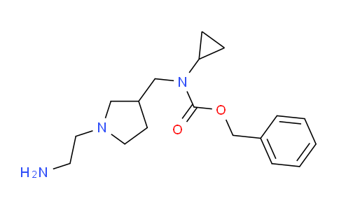 CAS No. 1353957-43-3, Benzyl ((1-(2-aminoethyl)pyrrolidin-3-yl)methyl)(cyclopropyl)carbamate