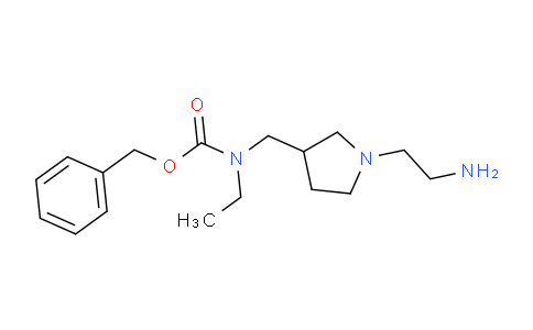 CAS No. 1353953-54-4, Benzyl ((1-(2-aminoethyl)pyrrolidin-3-yl)methyl)(ethyl)carbamate