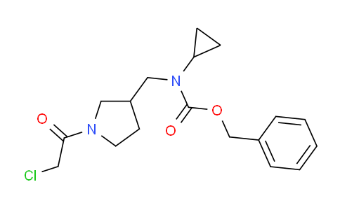 CAS No. 1353946-51-6, Benzyl ((1-(2-chloroacetyl)pyrrolidin-3-yl)methyl)(cyclopropyl)carbamate